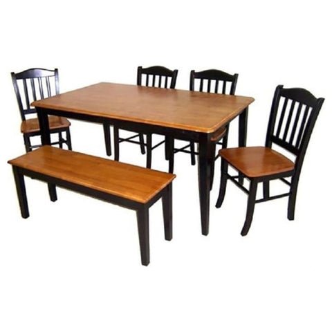 Shaker 6-Piece Set, Black/Oak