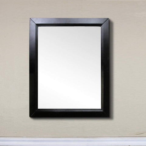 Oakestry 30 Inch Wooden Frame Mirror Decorative Wall Mirror Rectangular Vanity Bathroom Mirror Solid Wood Framed Mirror for Bedroom Living Room Entryway Farmhouse Style Home Decor