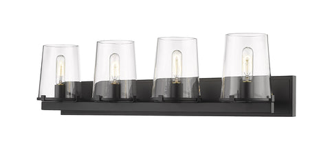 Oakestry Callista Matte Black 4 Light Vanity Premium Quality Durable Lightweight Multipurpose Modern Design Everyday use