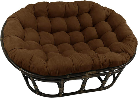 Furniture Piece 63x45-Inch Double Papasan with Micro Suede Cushion