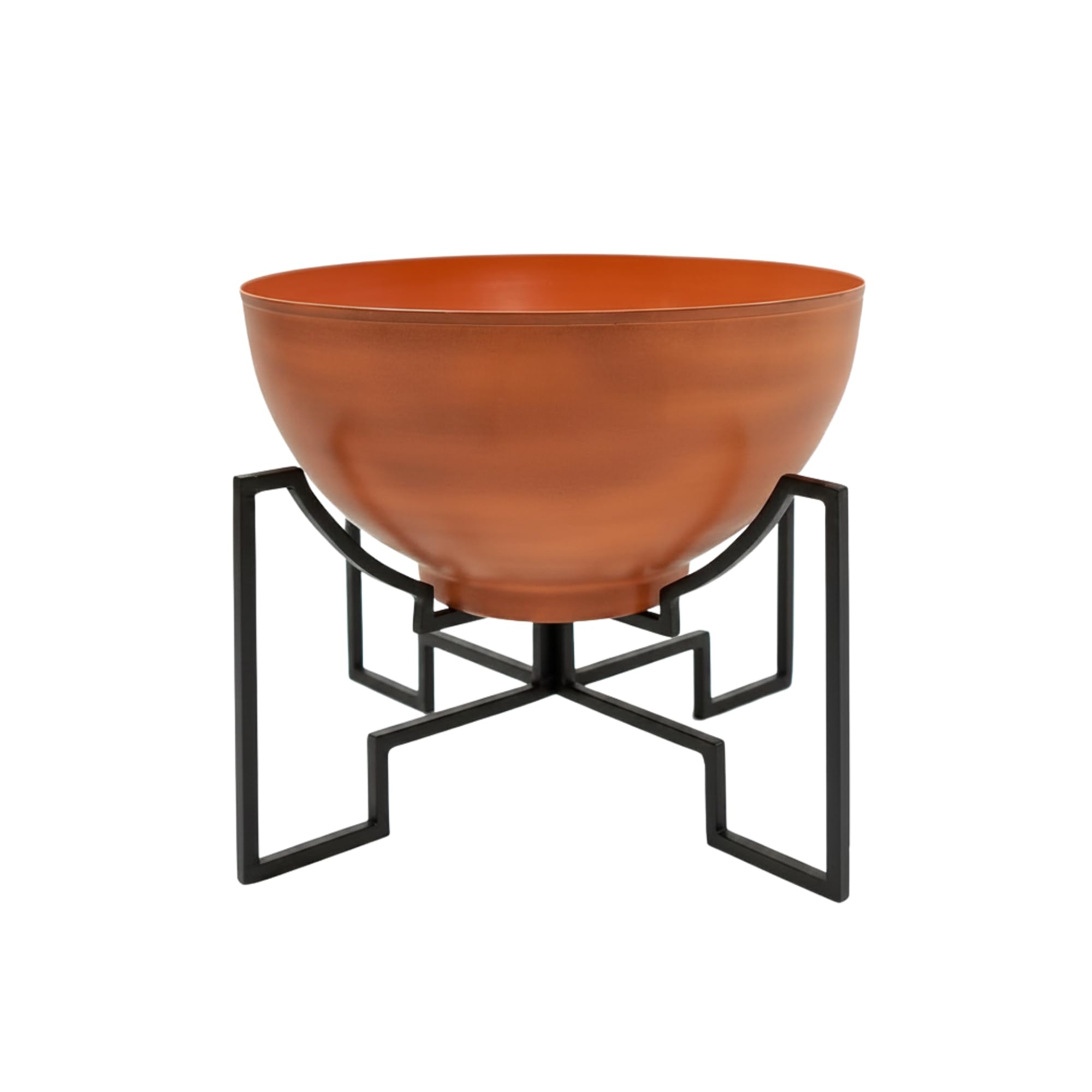 succulents by jane Oakestry Jane I Planter with Stand, 19" Burnt Sienna Galvanized Steel