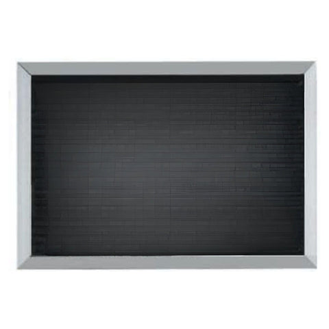 Aarco Products 12Inchx18Inch Aluminum Framed Black Felt Letter Board Open Face Message Center