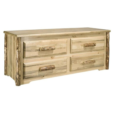 Glacier Country Collection 4 Drawer Sitting Chest