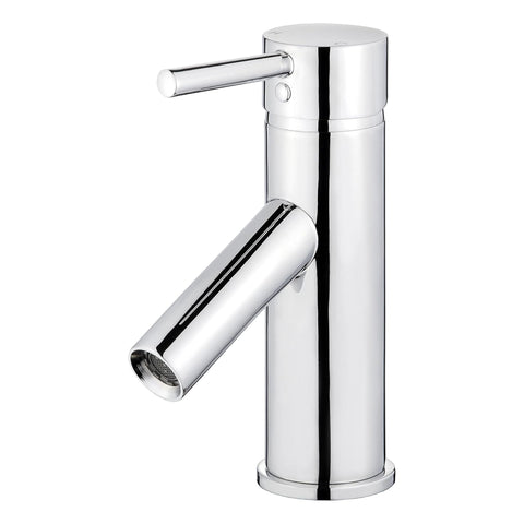 Oakestry Malaga Single Handle Bathroom Vanity Faucet Polished Chrome Finish Modern Sink Tap Durable Brass Construction Deck Mount Mixer Tap Water Saving Easy Installation