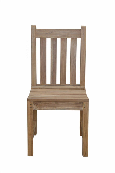 Oakestry Braxton Teak Dining Chair, Solid Kiln-Dried Teak Outdoor Patio Chair with Water-Based Sealer Finish for Garden, Patio & Terrace Dining