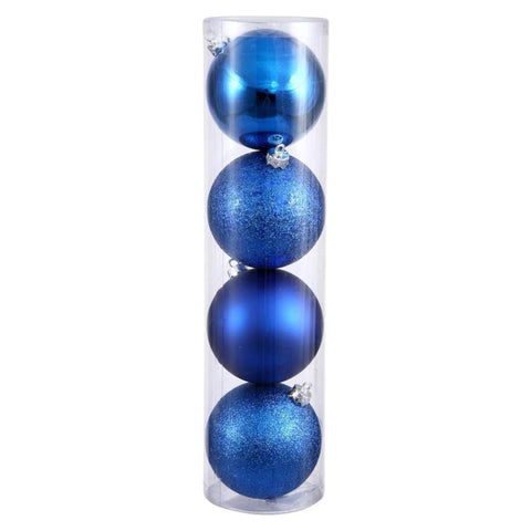 12 In. Green 4 Fin Ball Asst Drilled 4/Bg