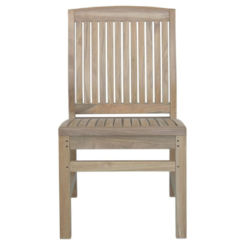 Oakestry Kingston Teak Armchair for Outdoors, Crafted from Grade-A Wood with Sculpted Comfort and Timeless Patio Style