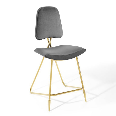 Oakestry Premium Ponder Performance Velvet Counter Stool Suitable for Elegant Home Styling Decorative Display Arrangements and Refined Placement Throughout Living Areas