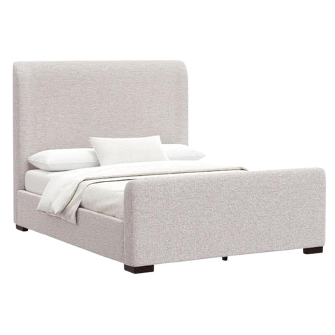 Alpine Furniture Adele Upholstered Queen Platform Bed Beige