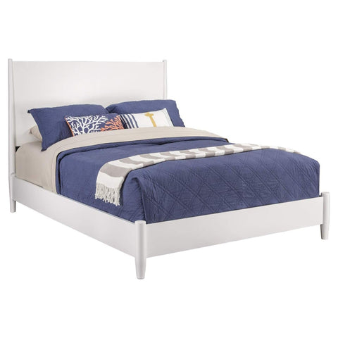 Flynn Standard King Platform Bed White