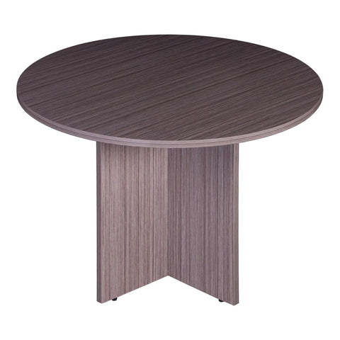 Boss 47 Inches Round Table, Driftwood