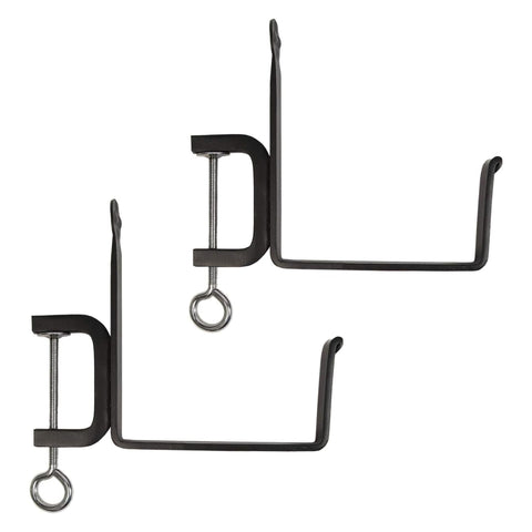 Oakestry Clamp On Flower Box Bracket Deck Railing Mount Outdoor Planter Support Balcony Porch Garden Hardware