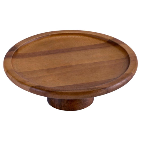Cake Stand - large - Natural Acacia Base