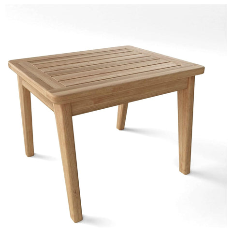 Oakestry Natural Finish Outdoor Accent Table – Quality-Built, Space-Saving Patio Piece for Small Spaces, Corners, and Refreshing Garden Aesthetics with Long-Lasting Craftsmanship