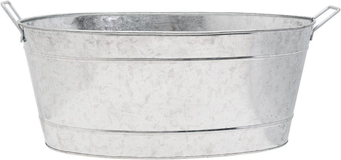 Oakestry C-55 Large Galvanized Steel Metal Oval tub