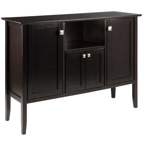 Oakestry Melba Buffet Cabinet with Double & Single-Door Storage, Coffee Finish