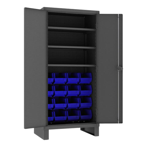 Oakestry Heavy Duty Steel Storage Cabinet Adjustable Shelves Garage Organizer Industrial Metal Lockable Commercial Warehouse Furniture