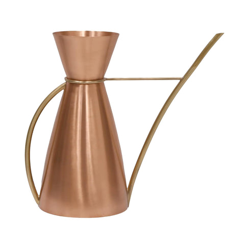 Oakestry Copper Watering Carafe Elegant Indoor Plant Watering Can Decorative Tabletop Garden Tool Precise Pour Spout Stylish Home Décor for Houseplants Herbs Succulents Office and Living Spaces