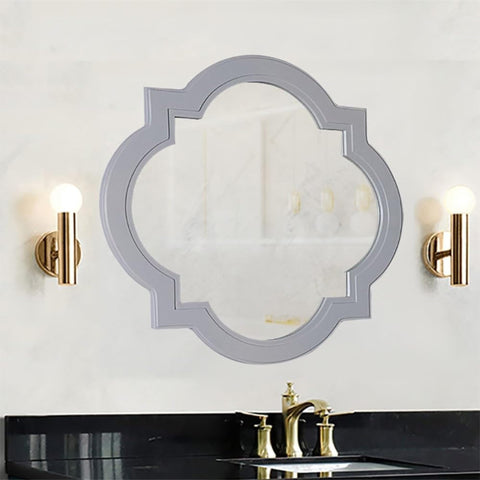 Oakestry Wood Framed Accent Wall Mirror Decorative Vanity Mirror Wall Mounted Modern Rustic Design for Bathroom Bedroom Living Room Durable Wooden Frame Clear Reflection Easy Installation