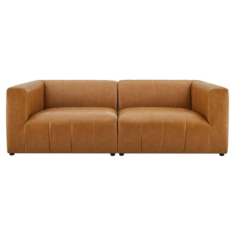 Oakestry Luxury Inspired Bartlett Vegan Leather 2-Piece Loveseat Comfortable Indoor Loveseat for Living Room Apartment Lounge Reception Area Premium Everyday Styling