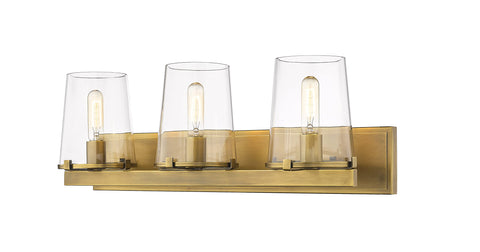 Oakestry Callista Rubbed Brass 3 Light Vanity Premium Quality Durable Lightweight Multipurpose Modern Design Everyday use