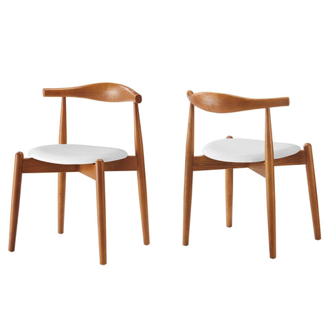 Oakestry Stalwart Dining Side Chairs Set of 2 Contemporary Accent Seating Modern Decorative Chairs for Dining Room Kitchen Living Space Indoor Furniture