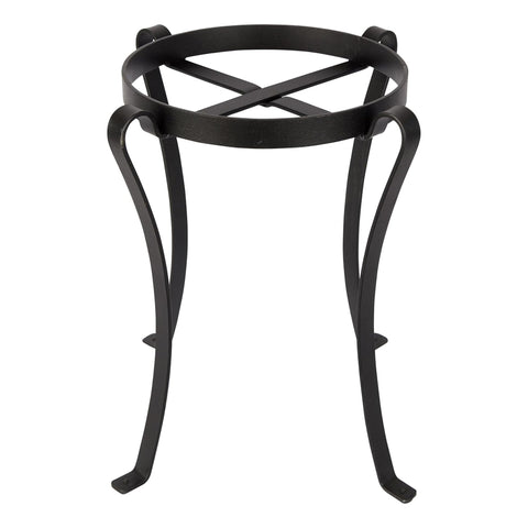 Oakestry Patio Flower Pot Plant Stand 18 Inch Height Black Metal Display Riser for Planters Indoor Outdoor Garden Balcony Porch Durable Space Saving Decor Support Modern Styling Use