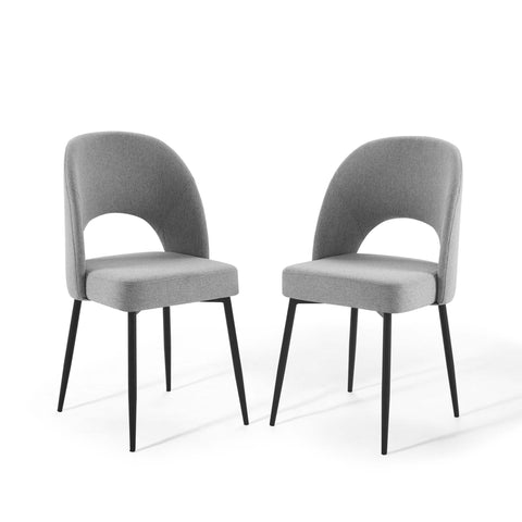 Oakestry Rouse Dining Side Chair Upholstered Fabric Set of 2 Modern Accent Seating Contemporary Padded Chairs for Dining Room Kitchen Living Room Indoor Home Furniture