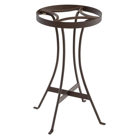 Oakestry Tara Roman Bronze Metal Plant Stand 18.75 Inch Height Indoor Outdoor Wrought Iron Raised Flower Pot Holder Patio Garden Accent Durable Powder Coated Decorative Display Use