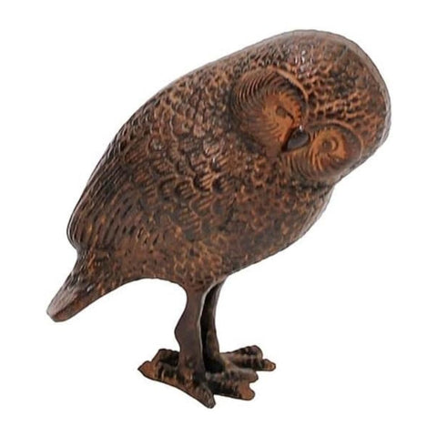 Oakestry Garden Owl Statue Saw Whet Owl Decorative Outdoor Accent for Lawn Patio Yard Balcony Weather Resistant Sculpted Bird Figure for Home Garden Decor Display