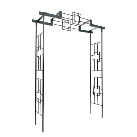 Oakestry Square On Squares Arbor Garden Arch Contemporary Outdoor Trellis Entryway Decorative Landscape Structure Modern Yard Feature