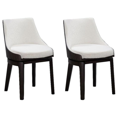 Orleans Swivel Low Back Dining Chairs - Set of 2