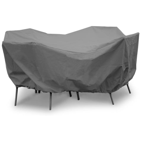 Oakestry Stylish Heavy Duty Table Cover Home Dining Setup StrongFlex Fabric Oval/Rectangle Set - 92" x 80" x 37" Premium Durable Long Lasting Protection