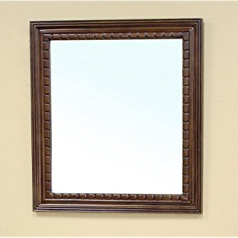 Oakestry Solid Wood Frame Mirror Walnut Finish Decorative Wall Mirror Large Vanity Dressing Mirror Rustic Farmhouse Style Home Living Room Bedroom Bathroom Entryway Durable Wooden Frame