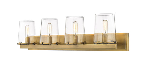 Oakestry Callista Rubbed Brass 4 Light Vanity Premium Quality Durable Lightweight Multipurpose Modern Design Everyday use