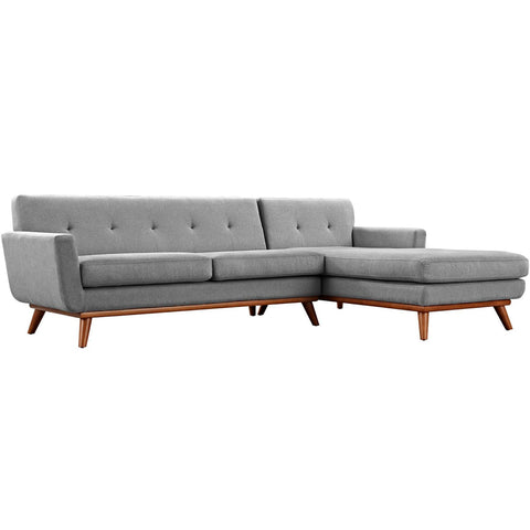 Oakestry Luxury Inspired Engage Right-Facing Sectional Sofa Comfortable Indoor Sectional Sofa for Living Room Apartment Lounge Reception Area Premium Everyday Styling