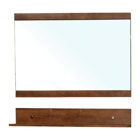 Oakestry Solid Wood Frame Rectangular Mirror Decorative Wall Mirror Large Vanity Dressing Mirror Modern Farmhouse Wooden Frame for Bedroom Living Room Bathroom Entryway Home Decor