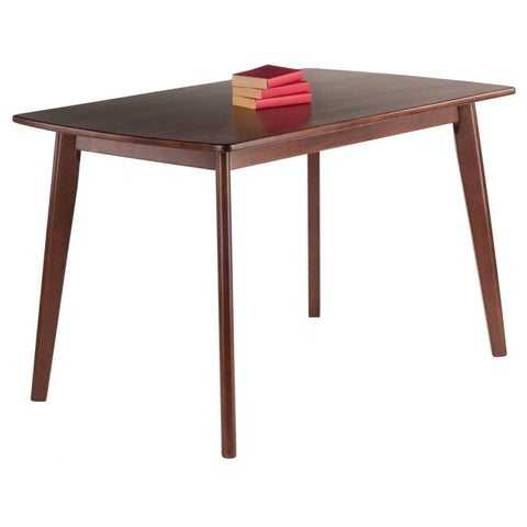Oakestry Shaye Dining Table in Walnut – 29-Inch Height Wooden Dining Table for Dining Room, Kitchen & Everyday Entertaining