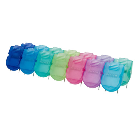 Oakestry Wall Clip Organizer Assorted Colors Strong Adhesive Cable Holder Mounting Set for Home Office,Box of 50