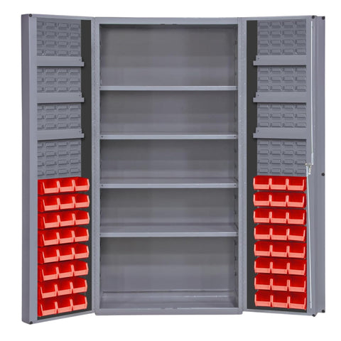 Oakestry Heavy Duty Steel Storage Cabinet Adjustable Shelves Garage Organizer Industrial Metal Lockable Commercial Warehouse Furniture
