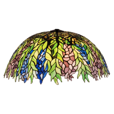 Oakestry Honey Locust Tiffany Style Lighting Shade Botanical Inspired Artistic Pattern Decorative Accent for Warm Ambient Lighting Classic Vintage Home Décor