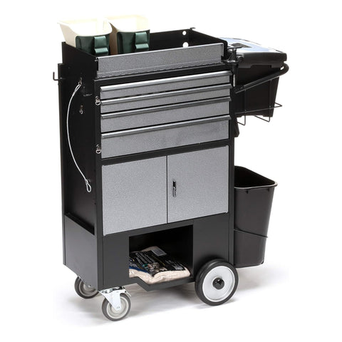 Oakestry Painters Cart with Gallon Can Storage with Painters Tool Set Utility Cart Heavy Duty Rolling Storage Organizer Industrial Commercial Workshop Warehouse Service Equipment Portable Durable