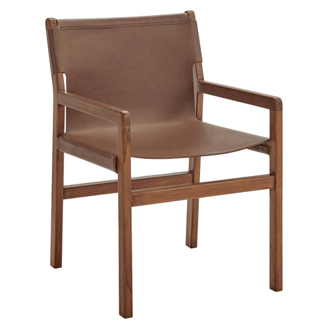 Oakestry Sonora Leather Dining Chair Contemporary Upholstered Accent Seating Modern Padded Side Chair for Dining Room Kitchen Living Space Indoor Furniture