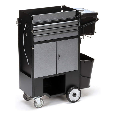 Oakestry Painters Cart with 5 Gallon Bucket Storage No Tools Utility Cart Heavy Duty Rolling Storage Organizer Industrial Commercial Workshop Warehouse Service Equipment Portable Durable