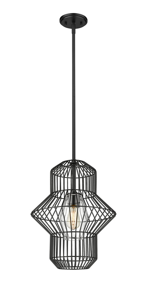 Oakestry Orsay 1 Light Pendant Matte Black Modern Ceiling Lighting Fixture Adjustable Hanging Single Pendant Light for Kitchen Island Dining Room Bedroom Minimalist Indoor Illumination
