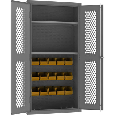 Oakestry Heavy Duty Steel Storage Cabinet Adjustable Shelves Garage Organizer Industrial Metal Lockable Commercial Warehouse Furniture