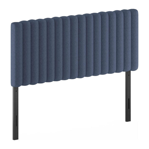 Oakestry Roanne Upholstered Tufted Headboard Full Size Bedroom Furniture Modern Panel Bed Backrest Elegant Home Decor (Denim)