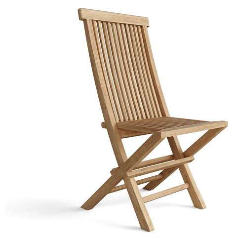 Oakestry Classic Folding Chair Set of 2 – Grade-A Teak Outdoor Folding Side Chairs, Sturdy Weather-Resistant Construction, No Assembly Required, Compact & Portable Patio Seating