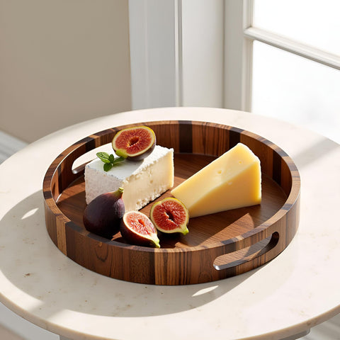 Set of 3 Round Serving Trays