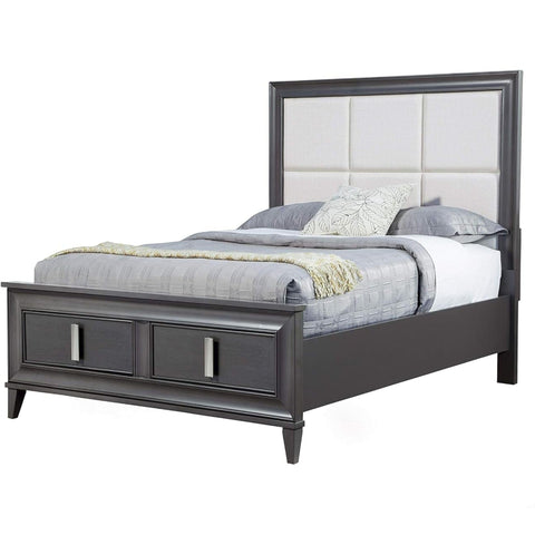 Lorraine Queen Storage Bed  Dark Grey